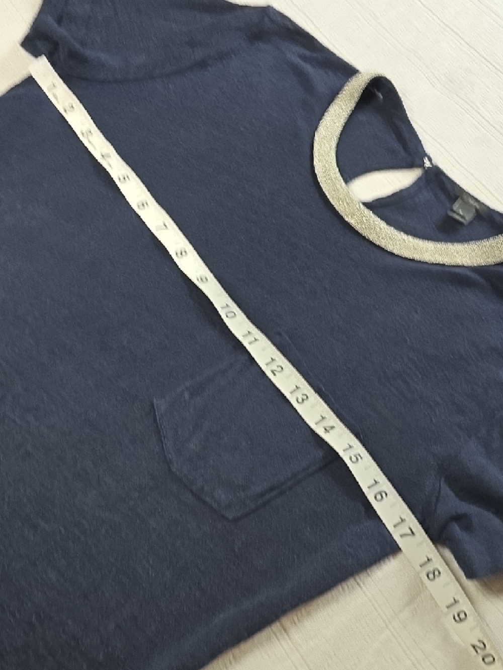 J Crew Embellished Linen Crewneck Women's Size Small - Picture 6 of 13